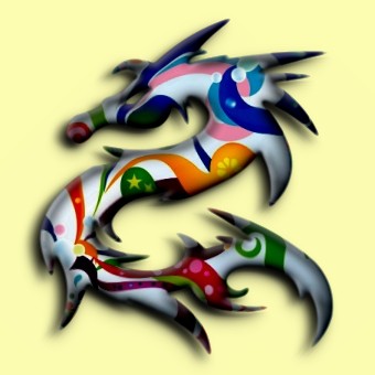 decorated logo effect 046