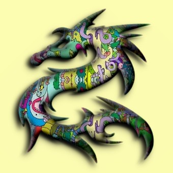 psychedelic logo effect 007