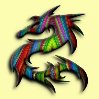 rainbow logo effect 001