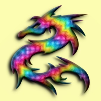 rainbow logo effect 005