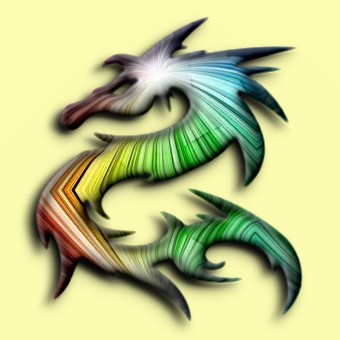 rainbow logo effect 009