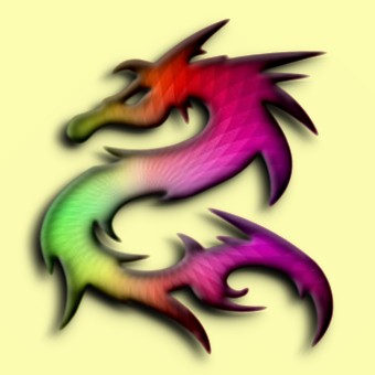 rainbow logo effect 012