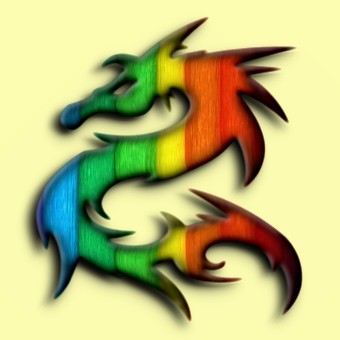 rainbow logo effect 039