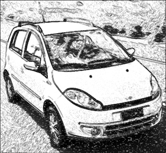 car_photo_to_pencil_drawing