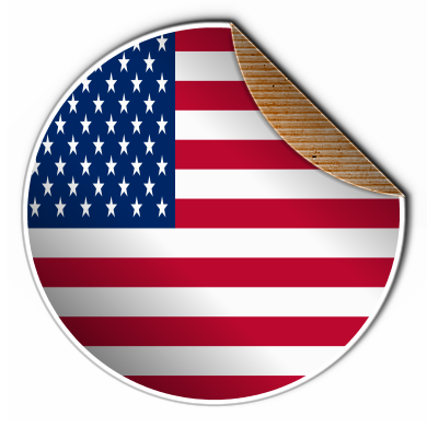 Transparent Country Flag Sticker Effect