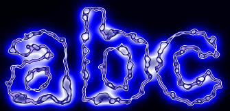 Blue Light and Glow Text Effect 16