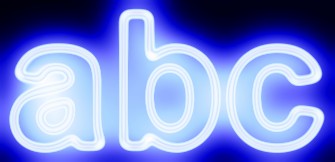 Blue Light and Glow Text Effect 18
