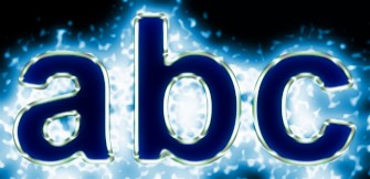 Blue Light and Glow Text Effect 1