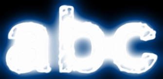 Blue Light and Glow Text Effect 3