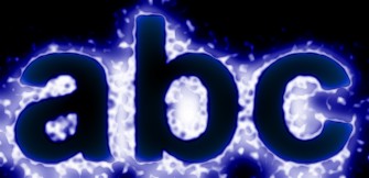 Blue Light and Glow Text Effect 5