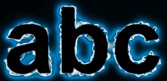 Blue Light and Glow Text Effect 7