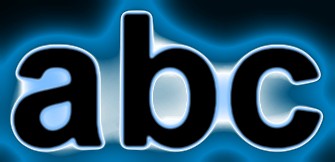 Blue Light and Glow Text Effect 8