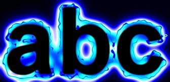 Blue Light and Glow Text Effect 9
