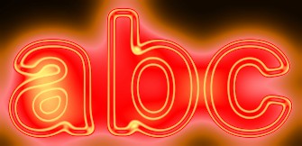 Colorful Light and Glow Text Effect 12