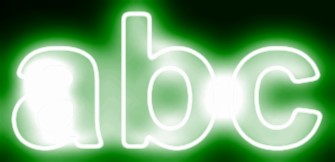 Green Light and Glow Text Effect 3