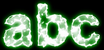 Green Light and Glow Text Effect 6