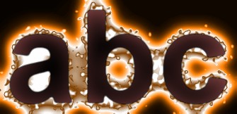 Orange Light and Glow Text Effect 10
