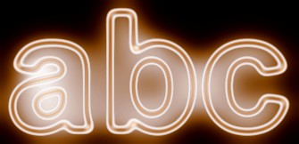 Orange Light and Glow Text Effect 13