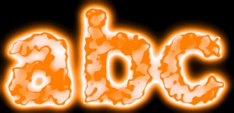 Orange Light and Glow Text Effect 14