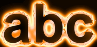 Orange Light and Glow Text Effect 16