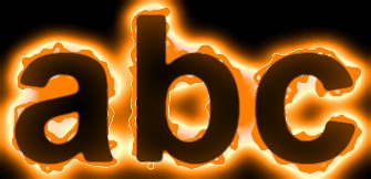 Orange Light and Glow Text Effect 17