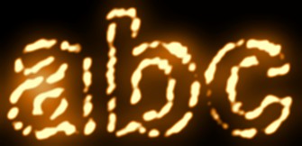 Orange Light and Glow Text Effect 2