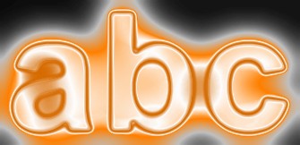 Orange Light and Glow Text Effect 6