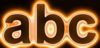 Orange Light and Glow Text Effect 7