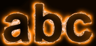 Orange Light and Glow Text Effect 8