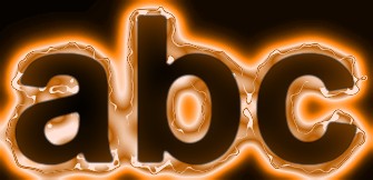 Orange Light and Glow Text Effect 9
