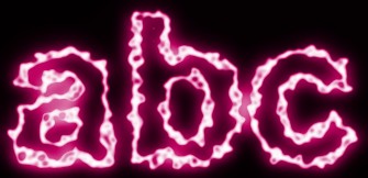 Pink Light and Glow Text Effect 4
