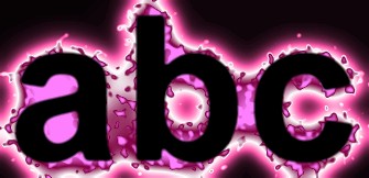 Pink Light and Glow Text Effect 6