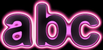 Pink Light and Glow Text Effect 7