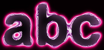 Pink Light and Glow Text Effect 8