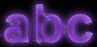 Purple Light and Glow Text Effect 14
