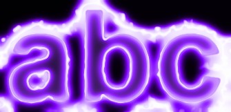 Purple Light and Glow Text Effect 15
