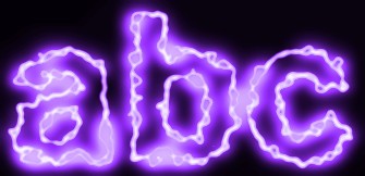 Purple Light and Glow Text Effect 2
