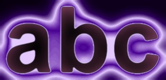 Purple Light and Glow Text Effect 5