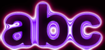Purple Light and Glow Text Effect 6
