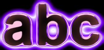 Purple Light and Glow Text Effect 7