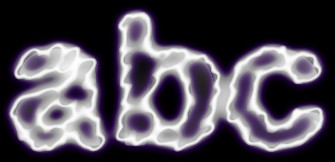 Purple Light and Glow Text Effect 9