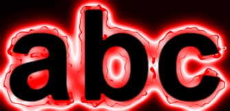 Red Light and Glow Text Effect 11