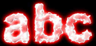 Red Light and Glow Text Effect 20