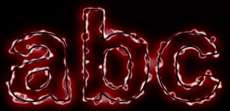 Red Light and Glow Text Effect 2