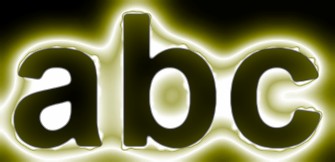Yellow Light and Glow Text Effect 10