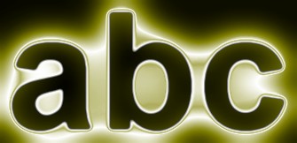 Yellow Light and Glow Text Effect 12
