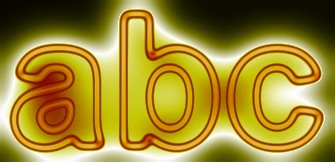Yellow Light and Glow Text Effect 14