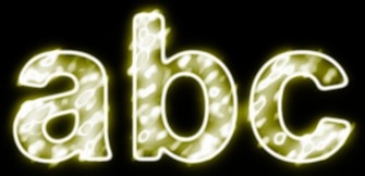 Yellow Light and Glow Text Effect 1