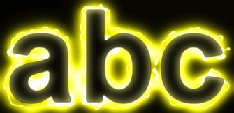 Yellow Light and Glow Text Effect 20