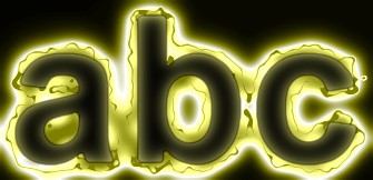 Yellow Light and Glow Text Effect 21